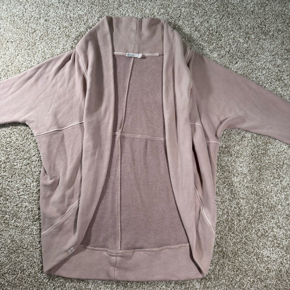 Barefoot Dreams Malibu Collection Youth Brushed Terry Circle Cardigan Sz 12-14